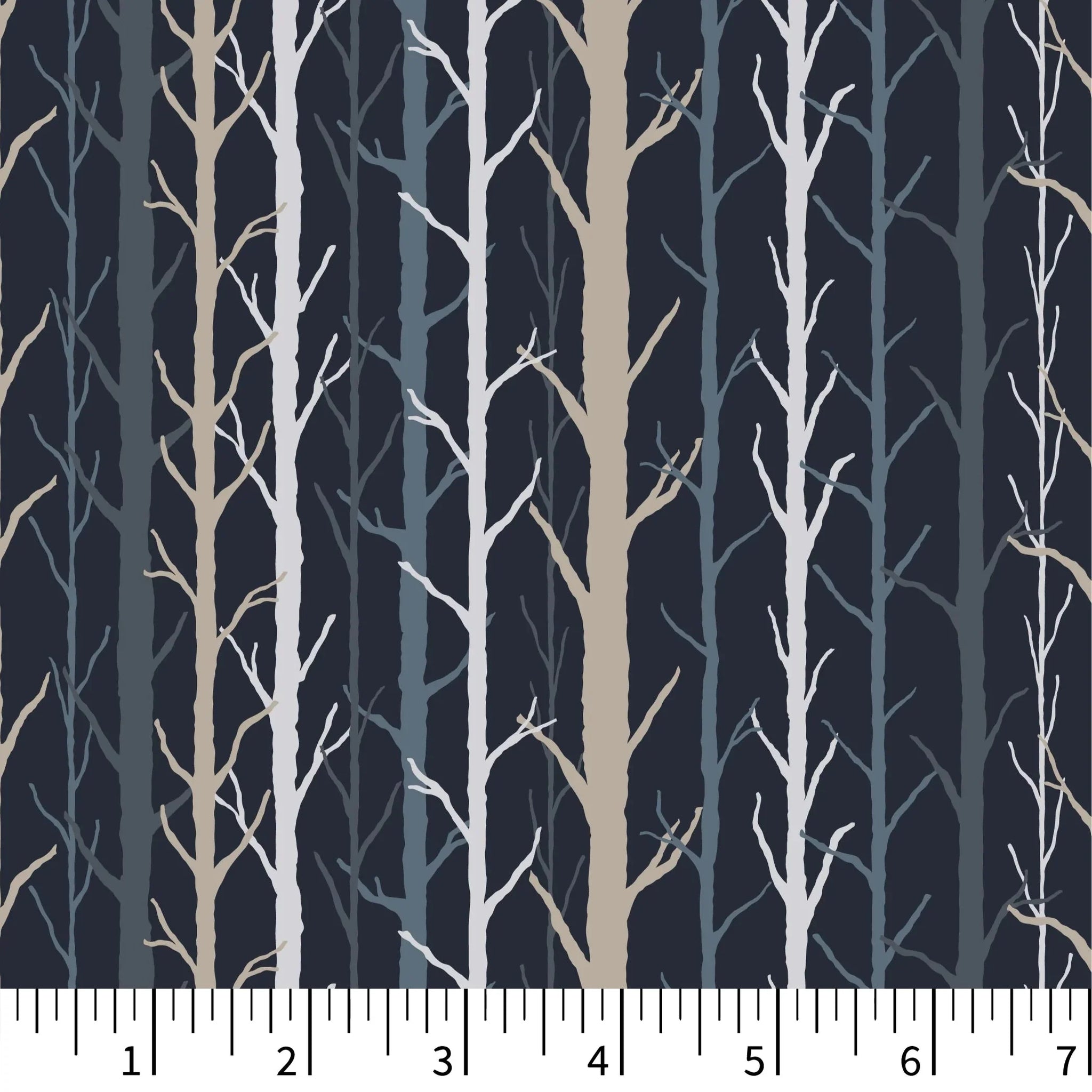 Riverview Quilt Fabric - Midnight Maze in Navy Blue/Multi - PH0606
