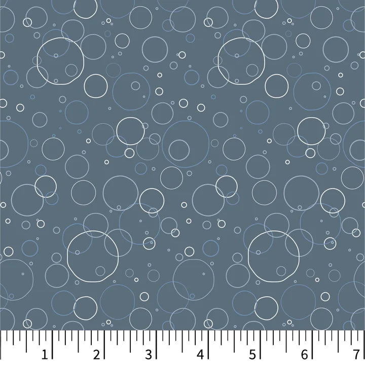 Riverview Quilt Fabric - Rapids in Blue - PH0601