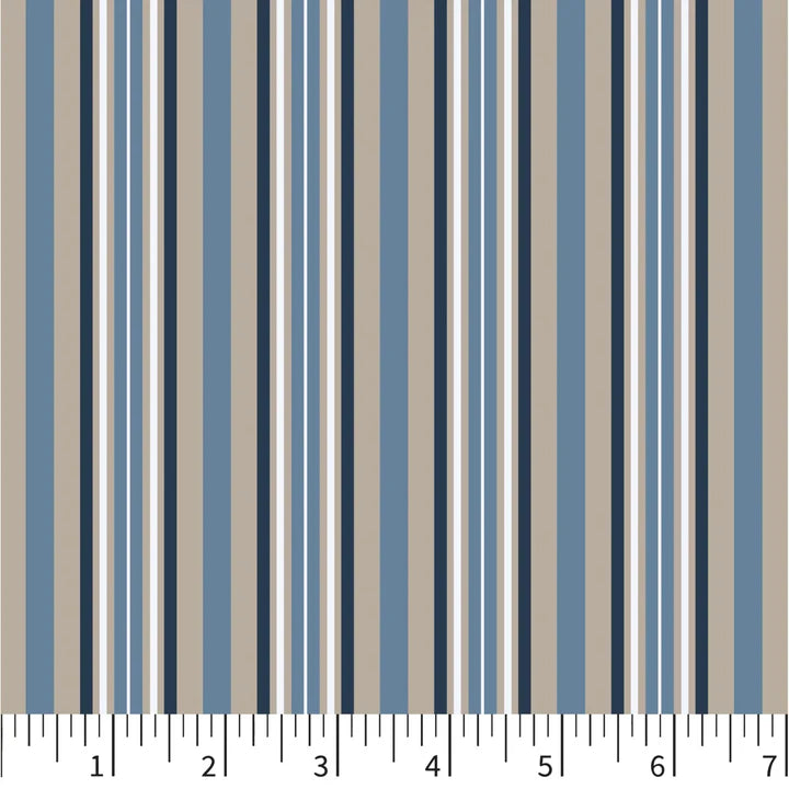 Riverview Quilt Fabric - Stripes in Multi - PH0605