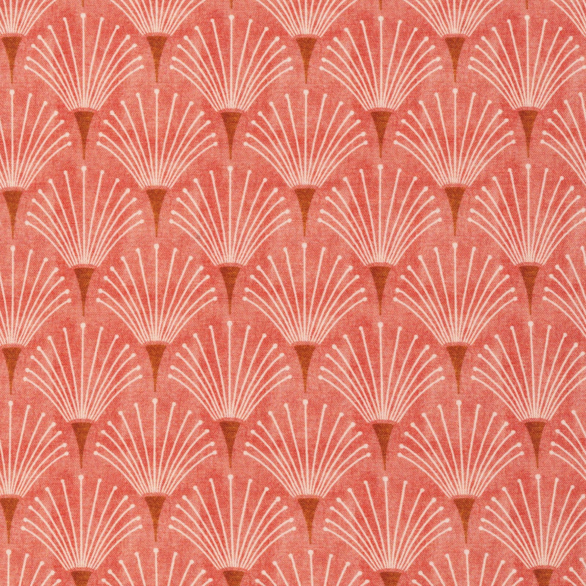 Rosy Deco Quilt Fabrics - Albertine in Coral - 227422