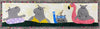 Row by Row Experience 2023 Paper Pattern - Hippo Party!