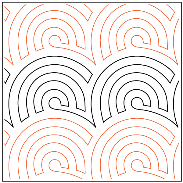 Longarm Pattern (not for sale)Stacked Snailz-on edge-petite