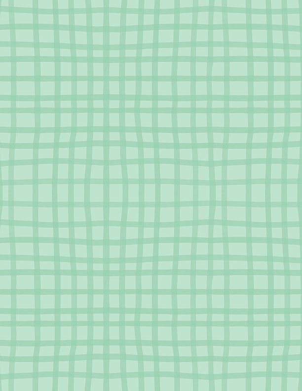 Safari Snuggles Quilt Fabric - Grid in Green - 3073 42034 777