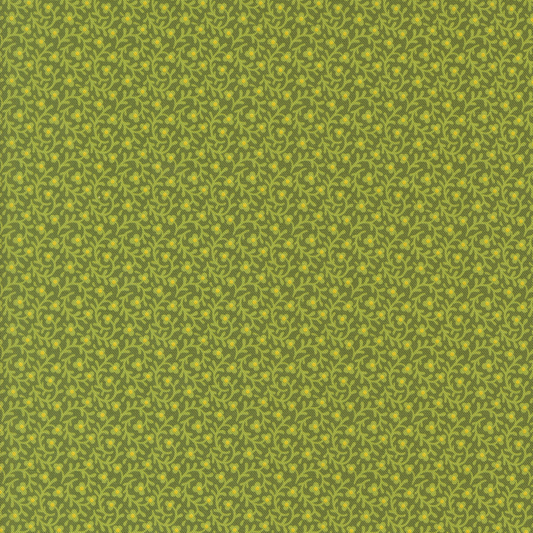 Sally's Stitches Quilt Fabric - Creeping Thyme in New Leaf Green - 31714 19