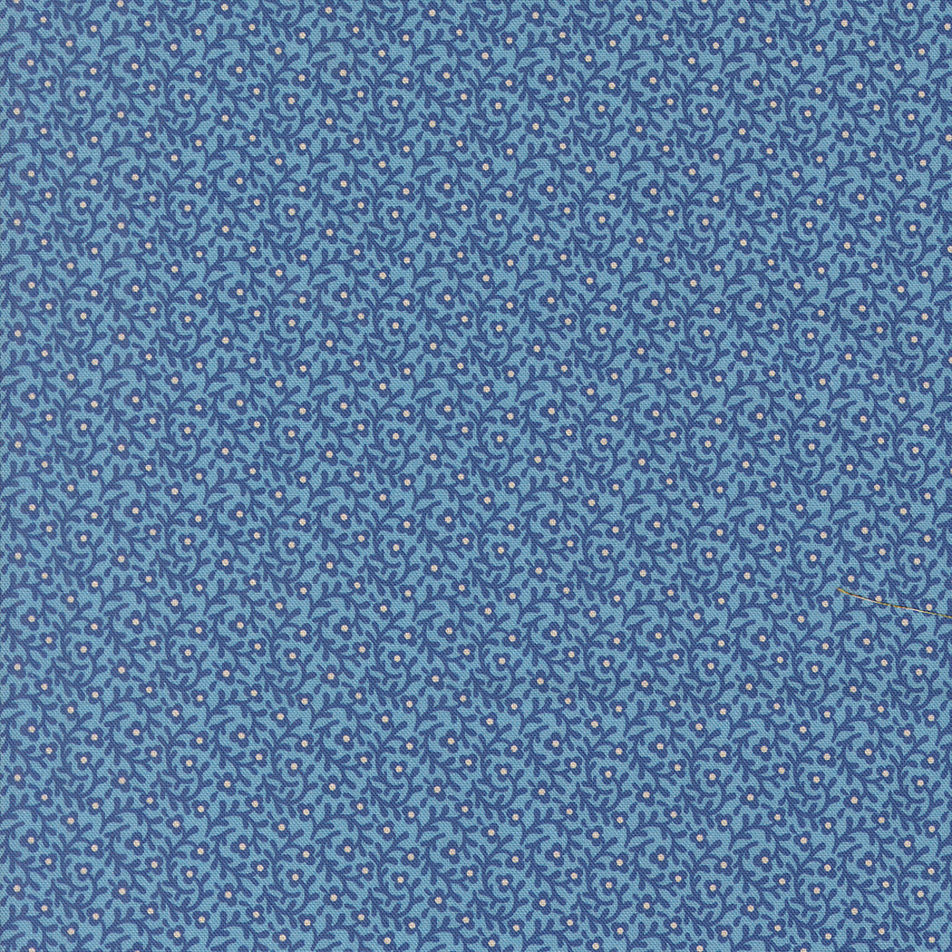 Sally's Stitches Quilt Fabric - Creeping Thyme in Prussian Blue - 31714 13