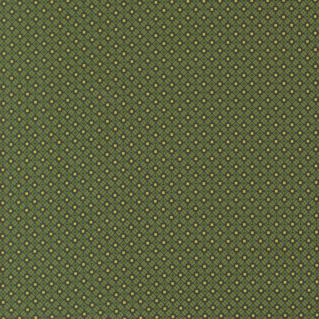 Sally's Stitches Quilt Fabric - Crisscross in New Leaf Green - 31719 14