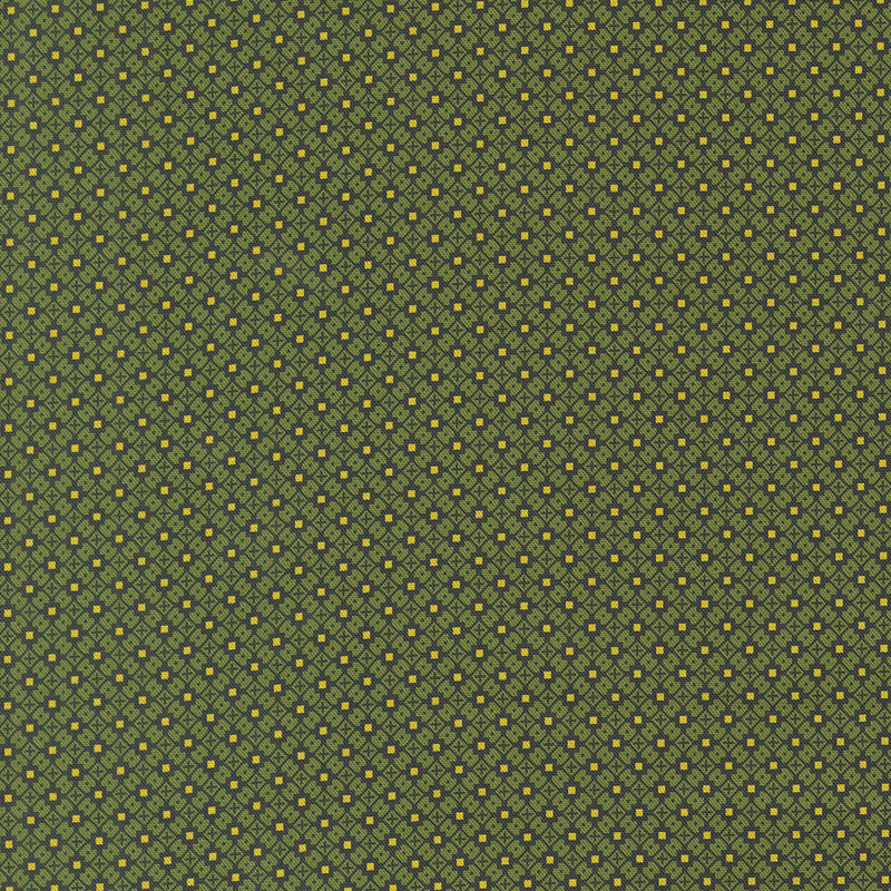 Sally's Stitches Quilt Fabric - Crisscross in New Leaf Green - 31719 14