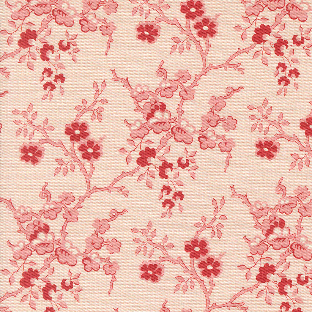 Sally's Stitches Quilt Fabric - Flowering Quince in Sweet Pink - 31710 12