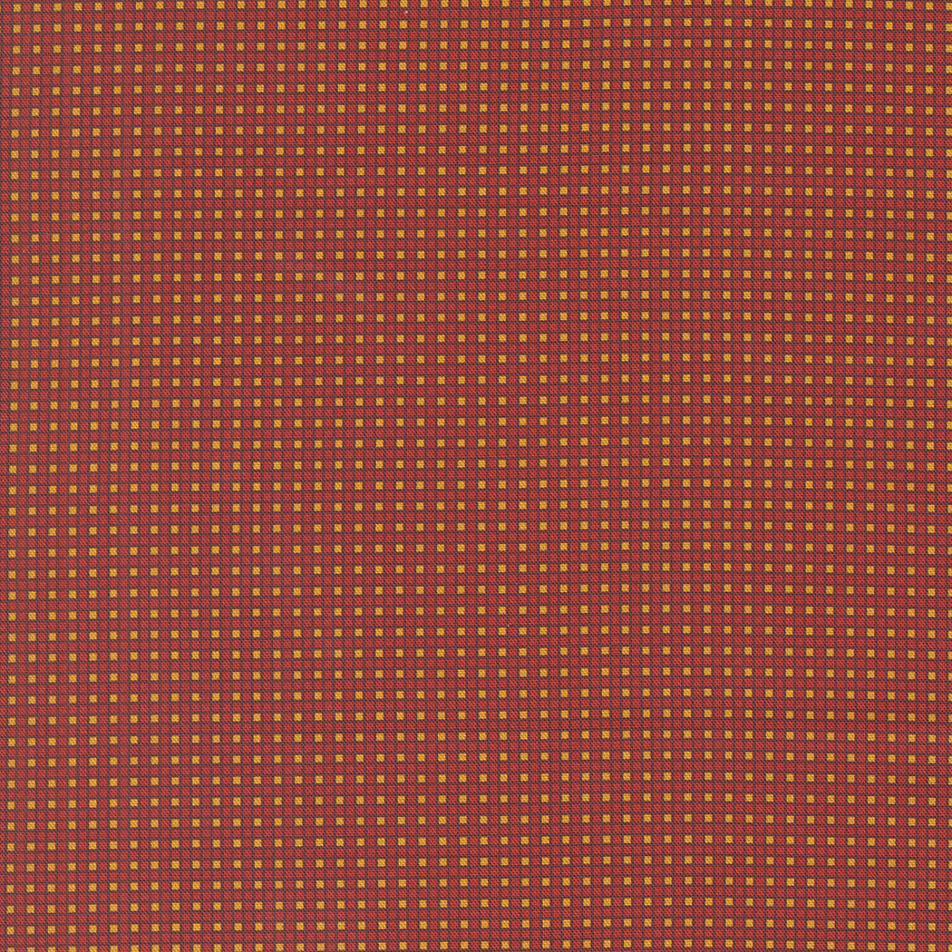 Sally's Stitches Quilt Fabric - Hopscotch Checks in Turkey Red - 31718 14