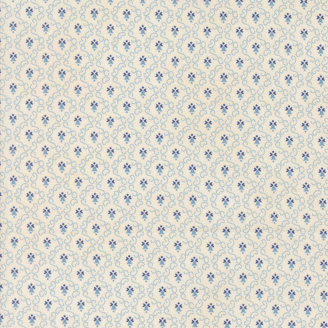 Sally's Stitches Quilt Fabric - Little Bell in Blue Sky - 31716 14