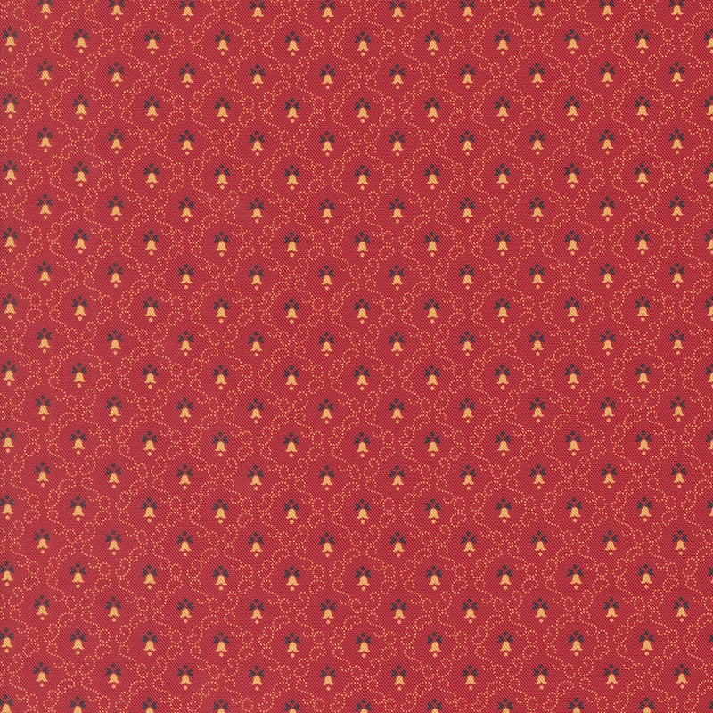 Sally's Stitches Quilt Fabric - Little Bell in Turkey Red - 31716 11