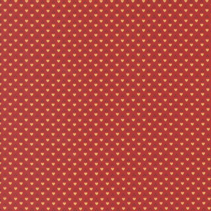 Sally's Stitches Quilt Fabric - Sweetheart Blenders in Turkey Red - 31717 11