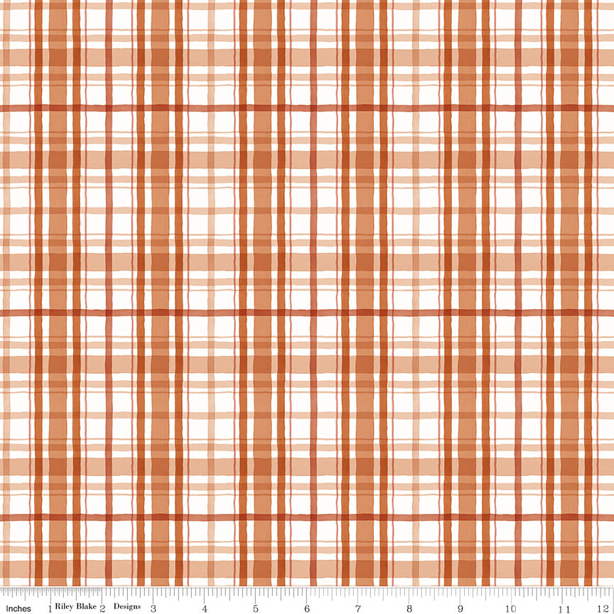 Santa's Tree Farm Quilt Fabric - Plaid in Rudolph Red - CD16453-RUDOLPH
