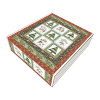 Santa's Tree Farm Quilt Fabric - Santa's Tree Farm Panel Quilt Kit - KT-16450