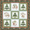 Santa's Tree Farm Quilt Fabric - Santa's Tree Farm Panel Quilt Kit - KT-16450