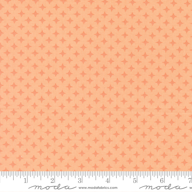 Scenery Quilt Fabric - Diamonds in Cantaloupe Orange - 51275 19