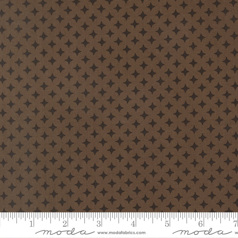 Scenery Quilt Fabric - Diamonds in Coal Brown - 51275 21