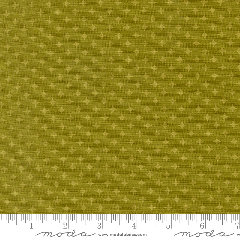 Scenery Quilt Fabric - Diamonds in Kelp Green - 51275 14