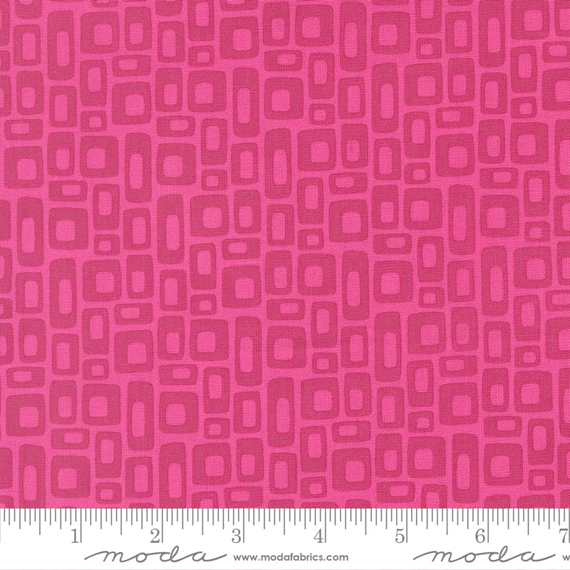Scenery Quilt Fabric - Marshmallow in Fuschia Pink - 51273 20