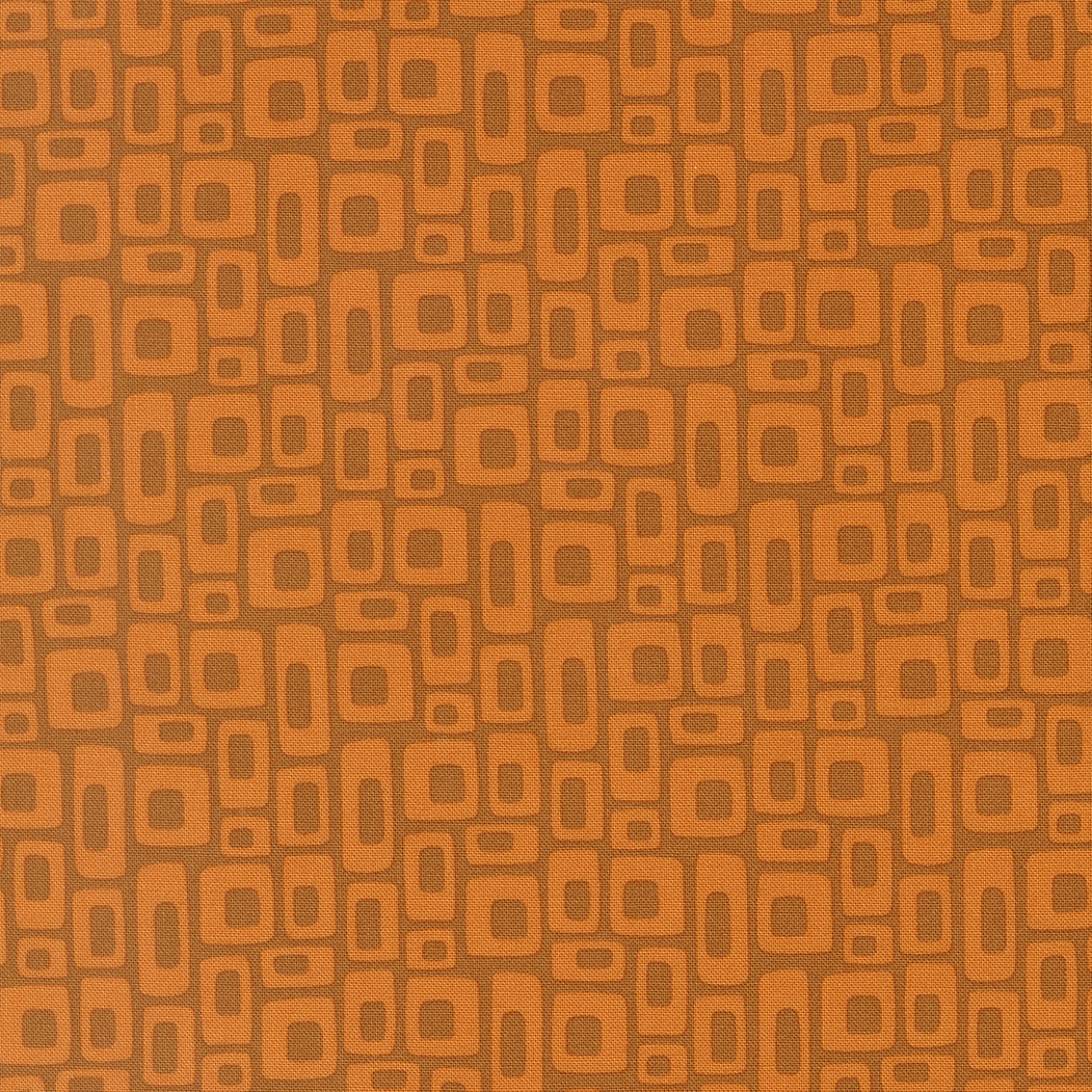 Scenery Quilt Fabric - Marshmallow in Rusty (Orange) - 51273 22