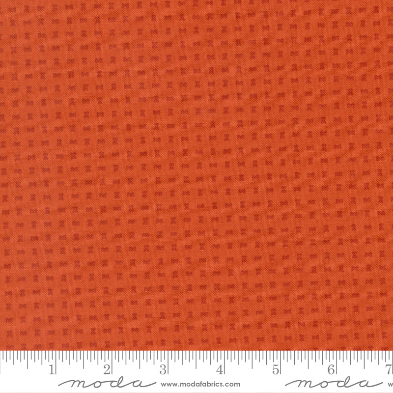 Scenery Quilt Fabric - Spools in Yam Orange - 51277 13
