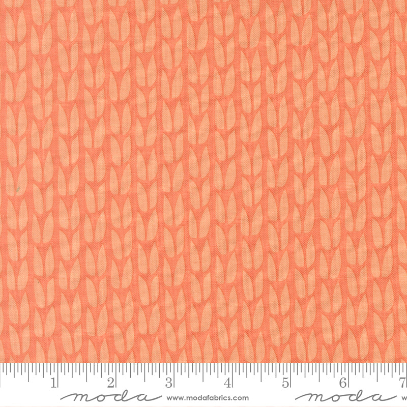 Scenery Quilt Fabric - Sprout in Coral Orange - 51272 19
