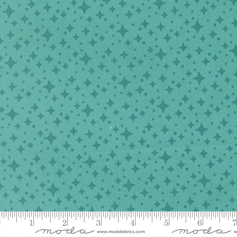 Scenery Quilt Fabric - Starlight in Poolside Aqua - 51274 16