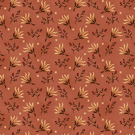 Scrap Basket Favorites Quilt Fabric by Kim Diehl - Tossed Clover in Pink - 1521-22