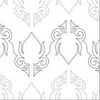 Longarm Pattern (not for sale): Torch Flame