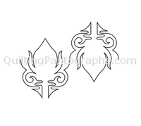 Longarm Pattern (not for sale): Torch Flame