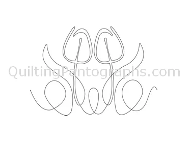 Longarm Pattern (not for sale): Tulip Twins