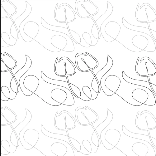 Longarm Pattern (not for sale): Tulip Twins