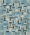 Digital Download, free pattern: Brush Strokes in Blue
