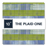 The Plaid One Quilt Fabric - 10" x 10" Squares in Multi - CP10TPLO-X