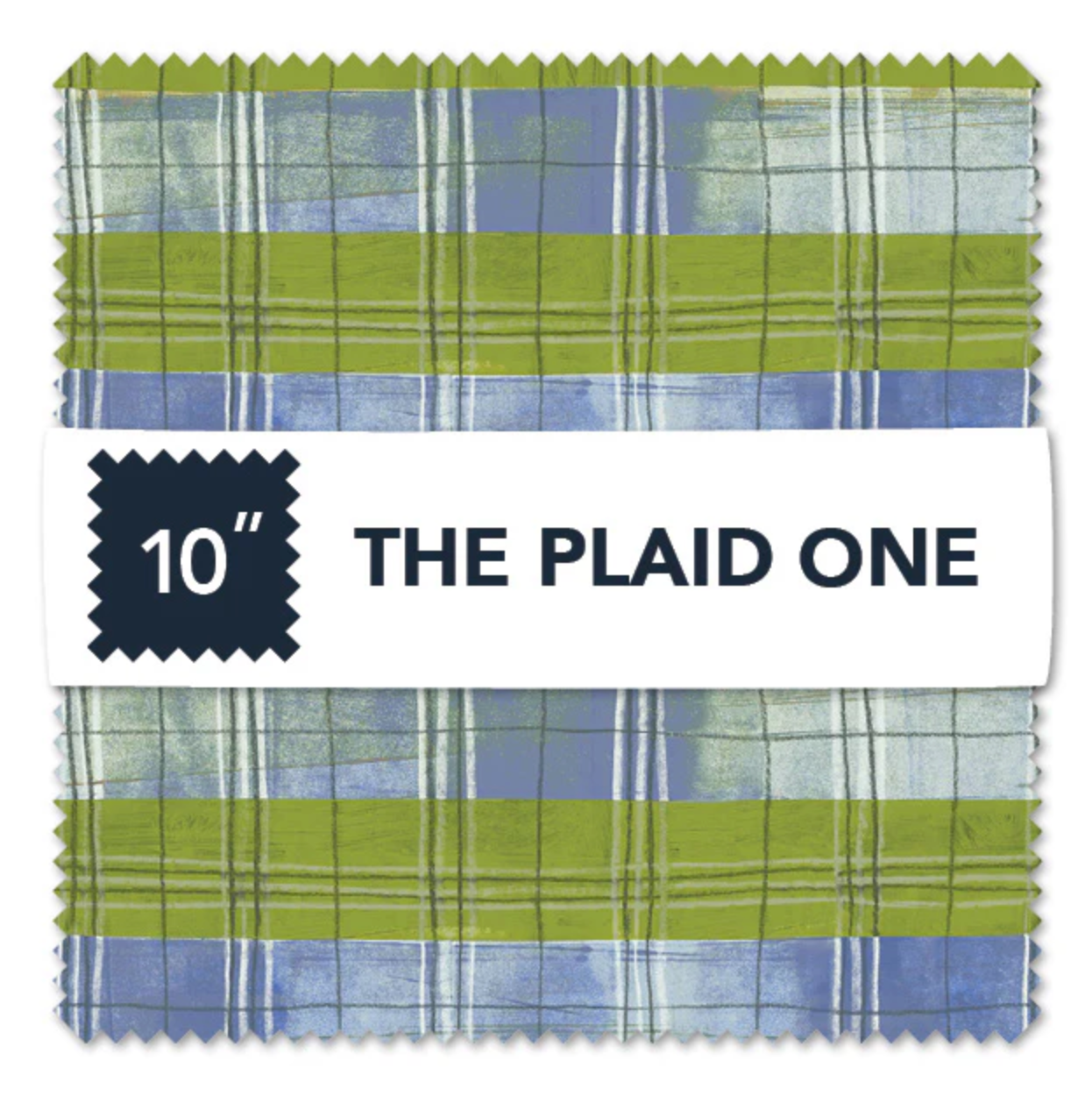 The Plaid One Quilt Fabric - 10" x 10" Squares in Multi - CP10TPLO-X
