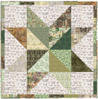 Digital Download, free pattern: Green Standout Star Quilt