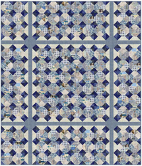 Digital Download, free pattern: Tiled in Indigo