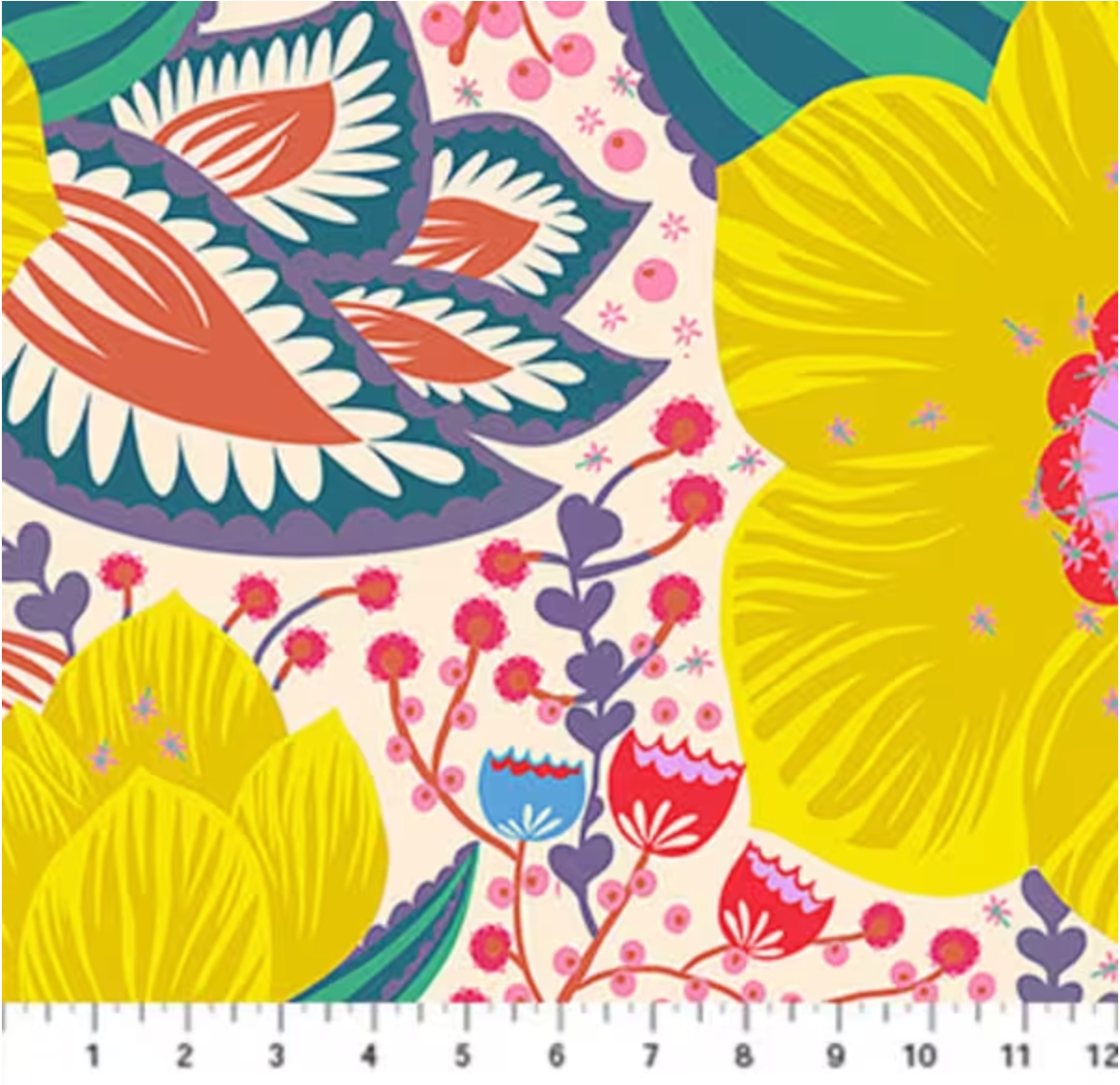 Anna Maria Overdressed Quilt Fabric - Honorable Mention in Primary - AMT149-12C