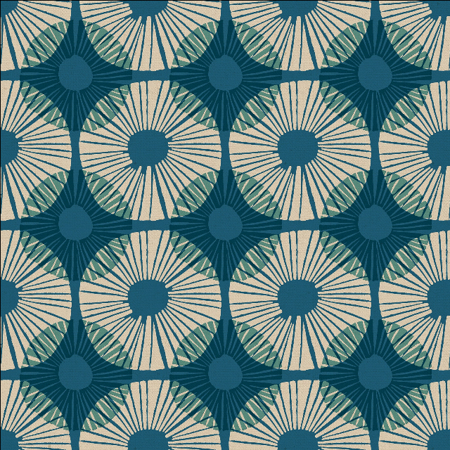 2 yard cuts: Reimagined Landscapes COTTON/LINEN CANVAS Fabric by Ruby Star Society