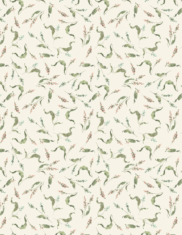 Season's Study Quilt Fabric - Small Floral in Cream/Multi - 3041 17838 134