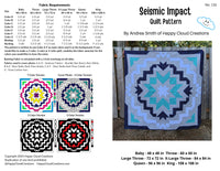 Seismic Impact Quilt Pattern from Happy Cloud Creations - HC131