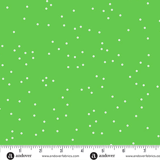 Sequin Quilt Fabric - Sequin Dot in Apple Green - A-1371-G2