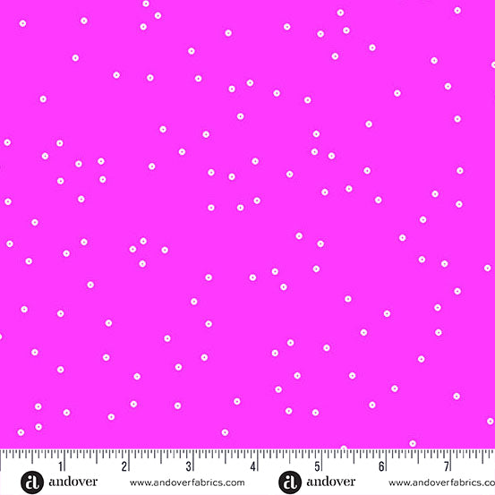 Sequin Quilt Fabric - Sequin Dot in Hot Pink - A-1371-E