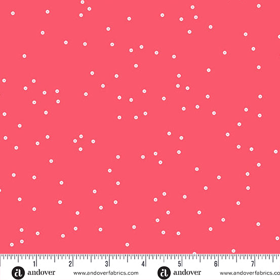 Sequin Quilt Fabric - Sequin Dot in Salmon - A-1371-O2