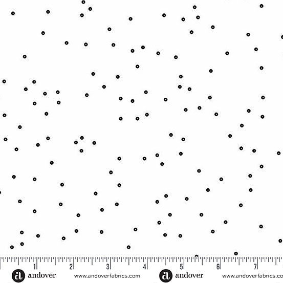 Sequin Quilt Fabric - Sequin Dot in White  - A-1371-L