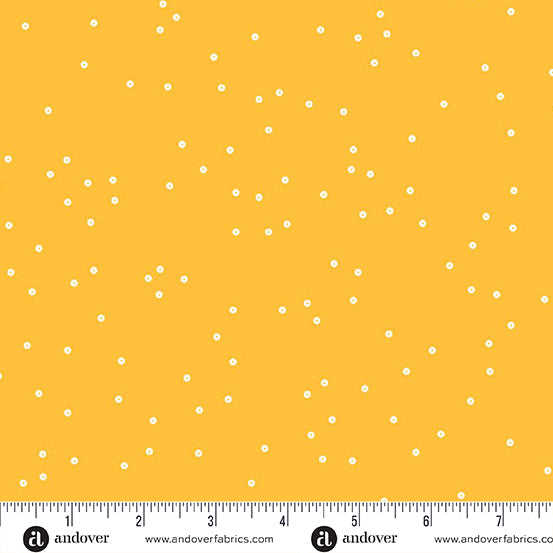 Sequin Quilt Fabric - Sequin Dot in Yellow - A-1371-Y