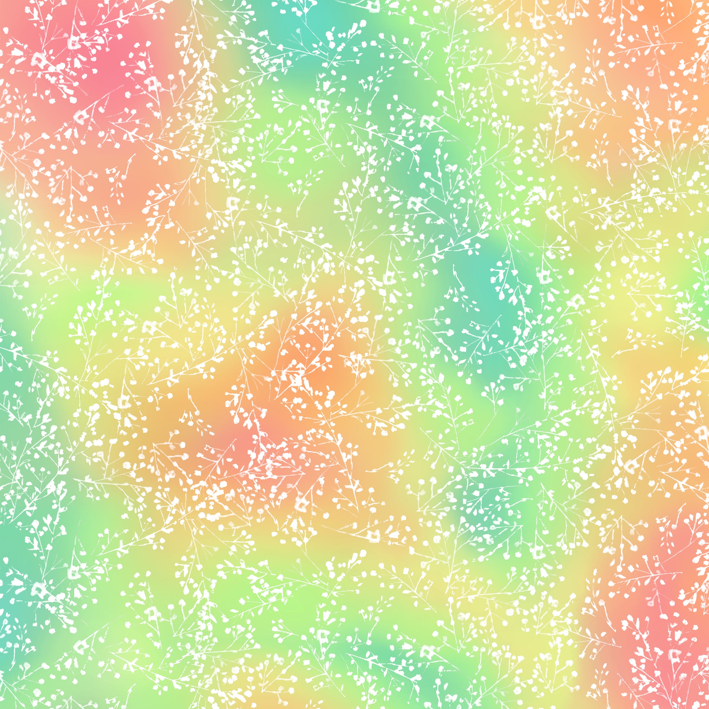 Serafina Quilt Fabric - Chromatic Melody in Zinnia Orange/Green - 55270-6