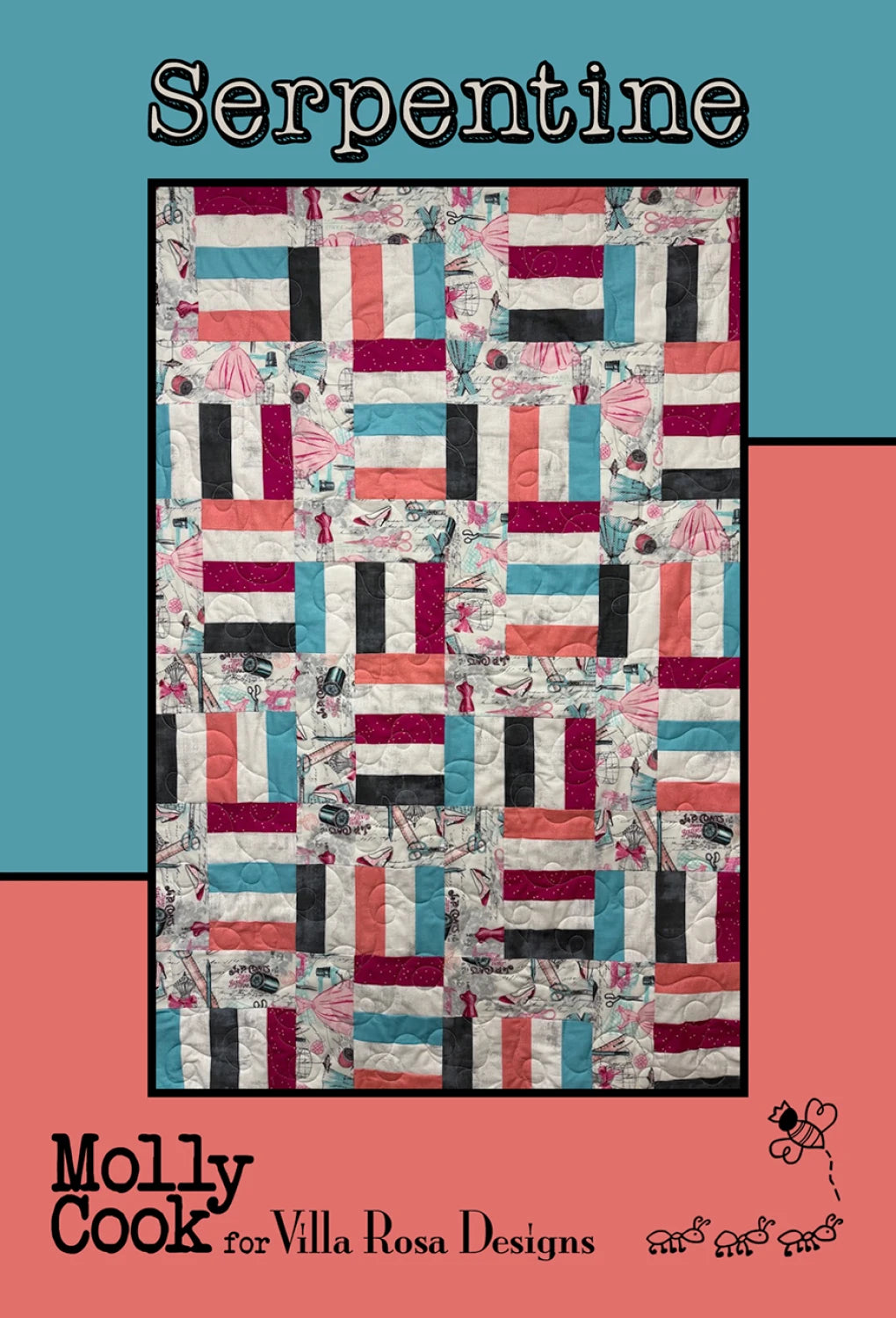 Serpentine Quilt pattern by Villa Rosa Designs - VRDMC158