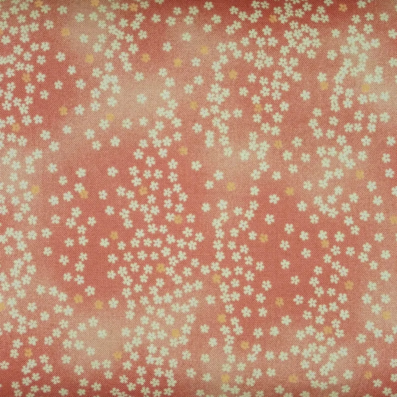 Sevenberry Kasuri Quilt Fabric - Cherry Blossoms in Pink - 88234 D2-2 - Imported from Japan