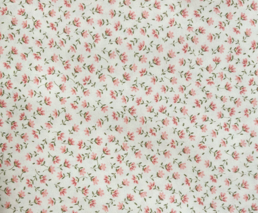 Sevenberry Petite Garden Quilt Fabric - Mini Floral in Coral Pink/Cream - 6100 D3-4